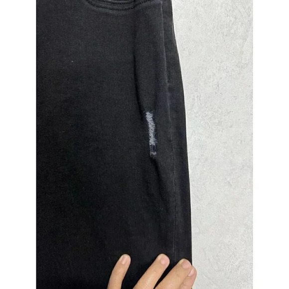 SPANX JEANS Womens Black Distressed Ankle Skinny Stretch Pull On Casual MEDIUM - Picture 4 of 8